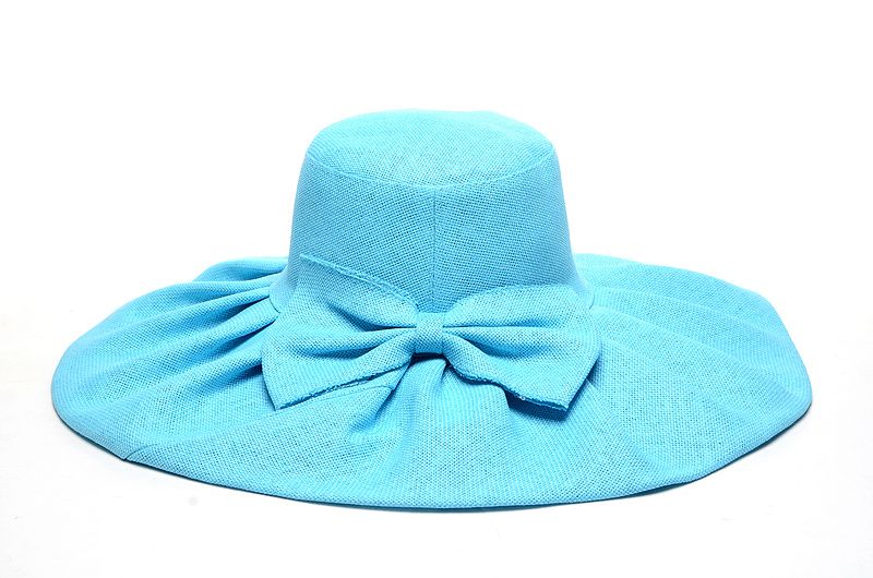 blue summer hat