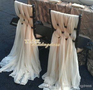 Gorgeous Chiffon Ruffles Chair Sash 60 Pieces/Set 2014 Wedding Decorations Anniversary Party Banquet Accessory In Stock