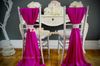 Beautiful Chiffon Ruffles Chair Sash 50 Pieces/Set 2014 Wedding Decorations Anniversary Party Banquet Accessory Free Shipping