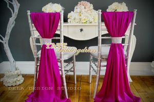 Beautiful Chiffon Ruffles Chair Sash 50 Pieces/Set 2014 Wedding Decorations Anniversary Party Banquet Accessory Free Shipping