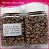 10000pieces 50mm30mm30mm Black Micro Silicone Ringslinksbeads for Human Hair Extensions 6 Färger Valfritt1678225