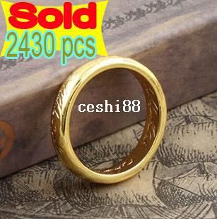 

Free Shipping gift Bags Wholesale price fashion jewelry Gothic high quality 18K Gold Plated Lord of the rings Hobbit Wizard 2065