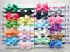 500 st Gratis frakt av EMS Barn Barnbarn Skinny Nylon Headband med Grosgrain Bows Flower for Girl Hair Tillbehör