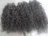 Brazilian Virgin Curly Human Hair Weft Jerry Curly Extensions Natural Black Color Soft Weaves