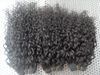 Brazilian Virgin Curly Human Hair Weft New Arrival Jerry Curly Extensions Natural Black Color Soft Weaves Grade 8A