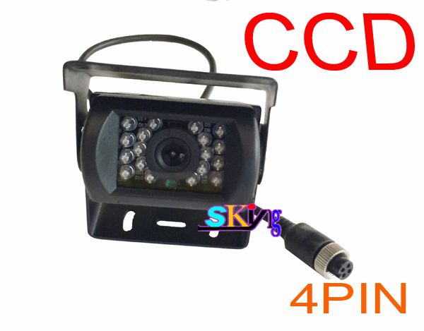 2 х 24 в 18 LED ИК водонепроницаемый CCD обратный парковка резервная камера 4pin + 7