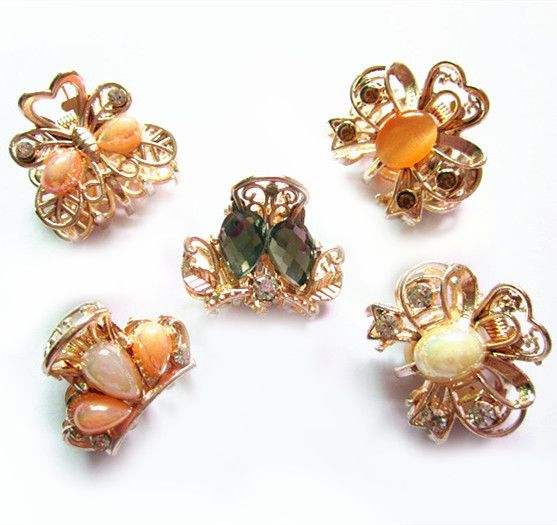 jeweled hair claws