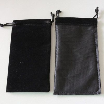 Velvet Drawstring Pouch 8x17cm 8x22cm Pack med 50 penna hår makup smycken presentpaket bag288d