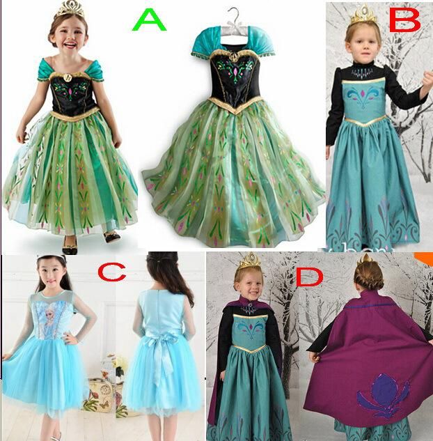 Wholesale Cartoon Clothing At $40.71, Get New Product Frozen Dress Elsa & Anna Summer Dress For 