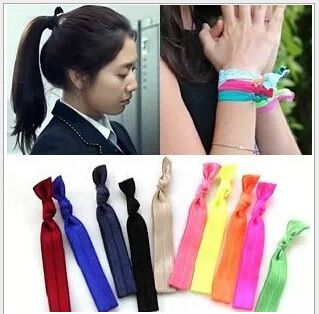 Girls Baby Shimmery Hair Band Ties Bracelet Ribbon Princess Child