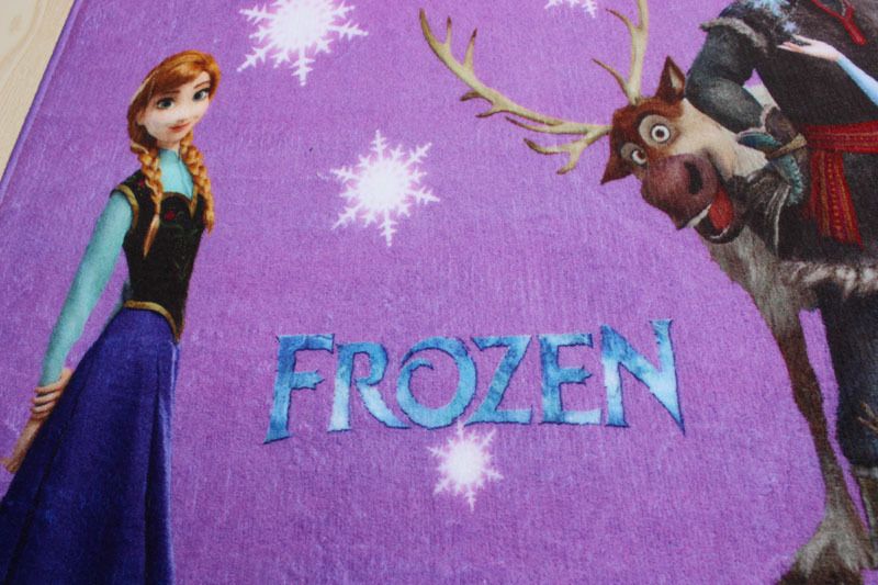 Frozen Bath Mats Princess Elsa Anna Velvet Cushion 38*58cm PVC Door Non