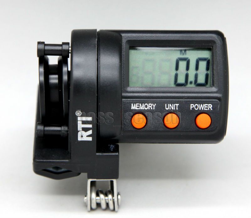 Fishing Digital Line Counter Fishing Line Depth Gauge 2 Way For
