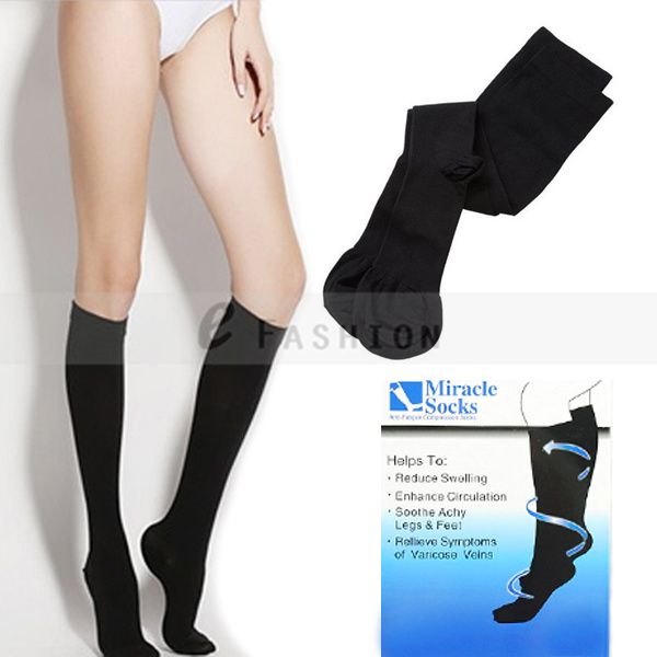 ! New Miracle Socks Compression Stockings Soothe Tired Antifatigue Achy