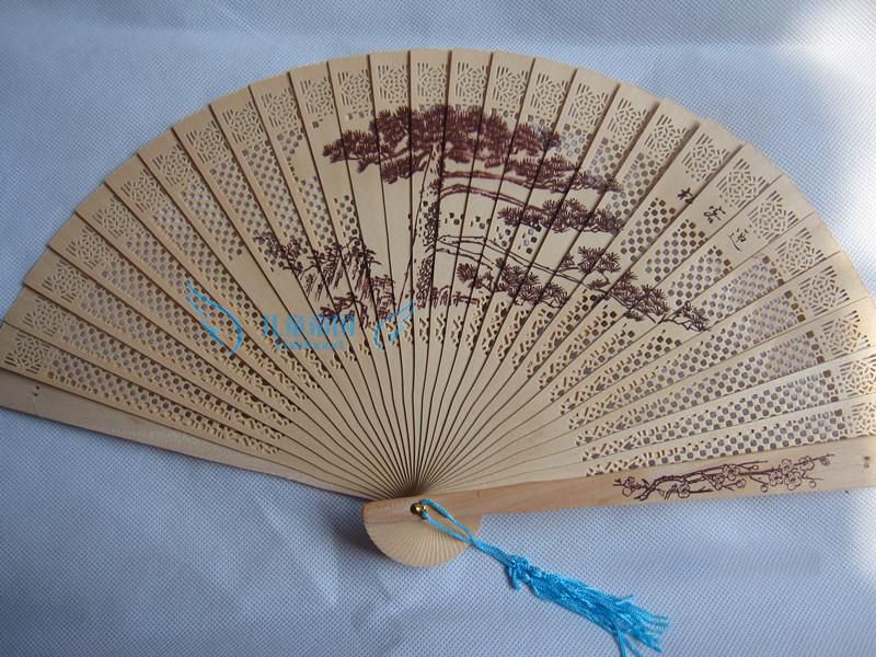 2019 Wedding Fans Bamboo Fans Handmade Chinese Sandalwood Fans Ladies ...