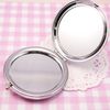 Ny Pocket Spegel Silver Blank Kompakt Speglar Perfekt För DIY Kosmetisk Makeup Spegel Bröllopsfestgåva # 18413-1 5X / Lot