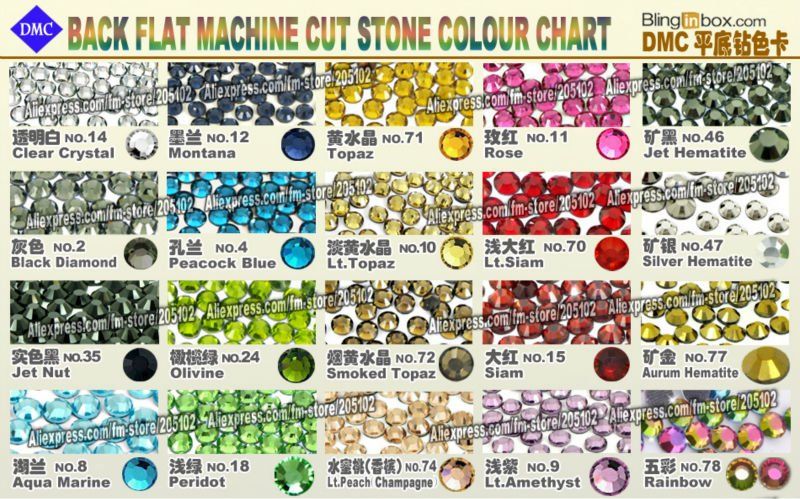 DMC COLOR CHART1