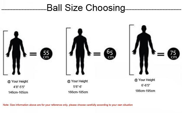 Yoga Ball Size Chart