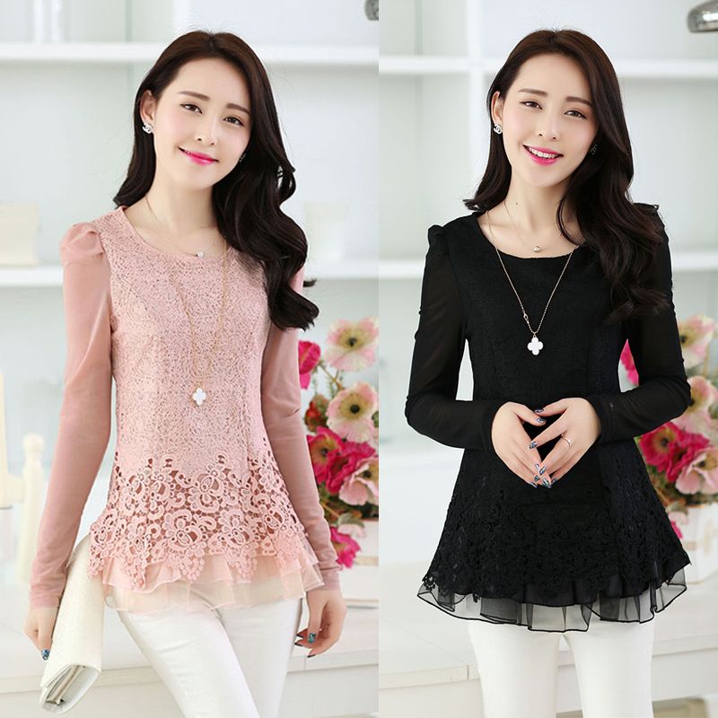 Womens Tops And Blouses Vintage Floral Print Long Sleeve