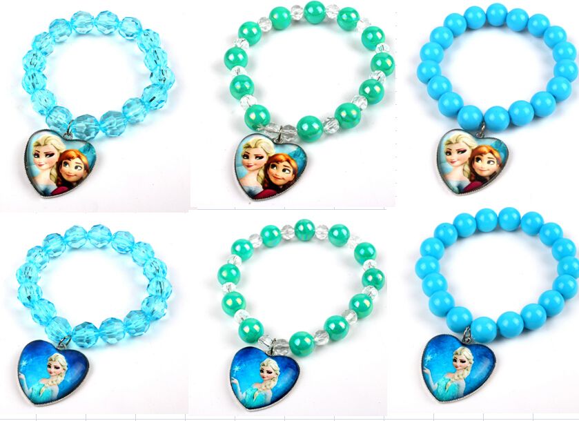 2020 !Frozen Children Jewelry Wholesale!Ice Snow Beads Bracelet,Elsa