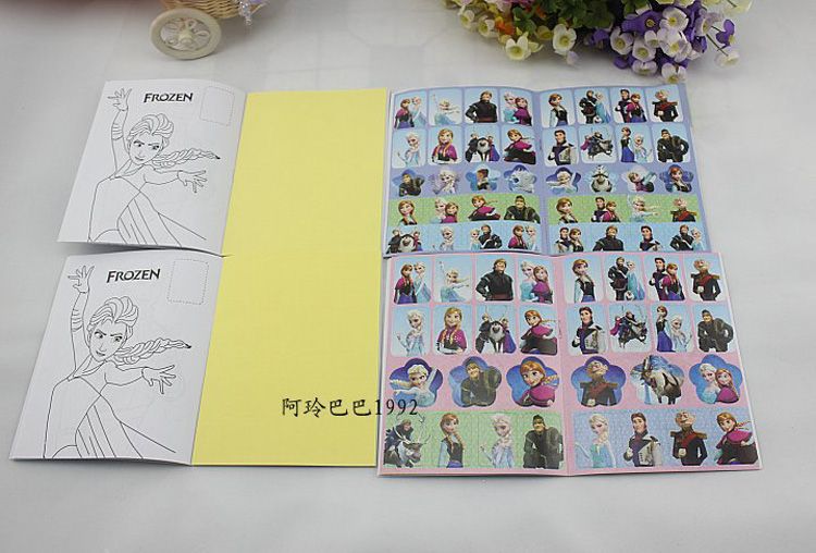 Compre Elsa Ana Olaf De Los Ninos De Los Ninos Congelo Los Efectos De Escritorio Del Libro Del Dibujo Del Cuaderno De La Pintura Al Oleo De Los Ninos El Regalo Lindo