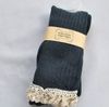 Lace Boot Socks Double Cylinder 80% Cotton Below Knee High Socks Women For Boot Socks with Lace Frilly