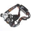 3T6 Headlamp 6000 Lumens 3 x T6 Head Lamp High Power LED Headlamp Head Torch Lamp Flashlight Head +charger+battery+car charger6570384