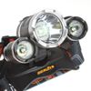 3T6 Headlamp 6000 Lumens 3 x T6 Head Lamp High Power LED Headlamp Head Torch Lamp Flashlight Head +charger+battery+car charger2458122