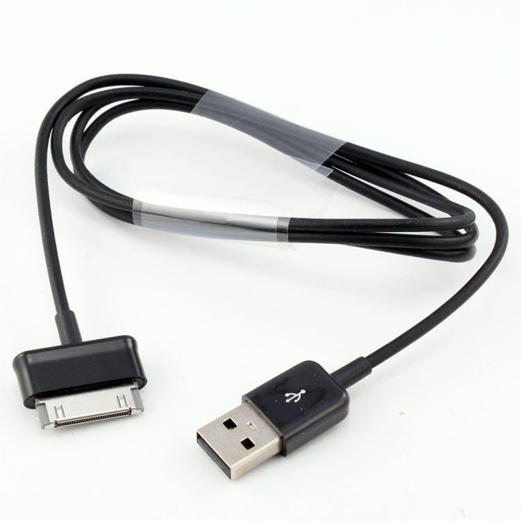 200pcs / lot Para Samsung Galaxy Tab P6200 P6800 P1000 Tab P7100 P7300 P7500 N8000 Nota N5000 Tablet PC carregador USB Sync Cable