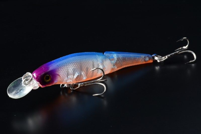 8.8 CM 7.4 G NOVO multi articulado isca de pesca de pesca isca conjunta isca de plástico isca de pesca minnow minnow natação conjunta isca de pesca isca livre