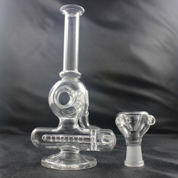 Mini Bong Glass Bong, Oil Rig Bongs With 14.5mm Recycling Tornado Filter Glass Water Bong Hookahs