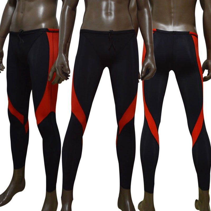 2019 Quick Drying Lycra Swimwear Long Legs Professional Mens Swim