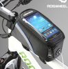 ロスホイールサイクリングバイク自転車フレームパニエフロントチューブバッグ用携帯電話用