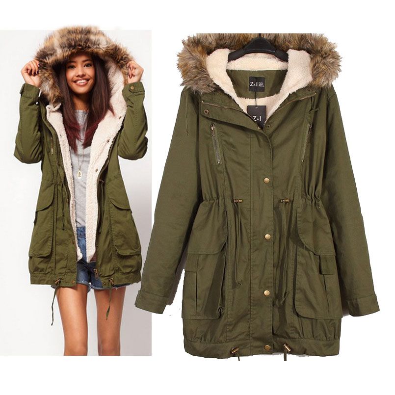 Green Parka Coat Ladies | Han Coats