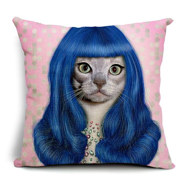 Ikea Fashion Super Cats Dogs Cushions Pillows Covers Rihanna Lady