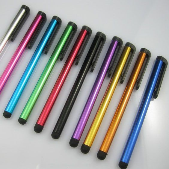 Wholesale Universal Capacitive Stylus Pen for Iphone5 5S 6 6s 7 7plus Touch Pen for Cell Phone For Tablet Different Colors