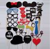 1 Set/31 stks DIY Party Maskers Photo Booth Props Snor Op Een Stok Bruiloft Gunst