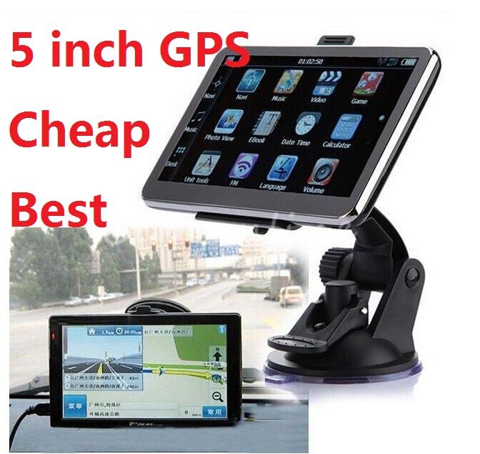 5 Inch Car GPS Navigation Built In 4G With Latest Map MP3 MP4+FM I6 S5