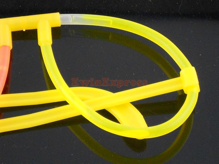 Andra evenemangsfestleveranser 50x Glow Stick Eye Glasses Assort Color Light Up Party Costume Eyeglasses 94260212543133