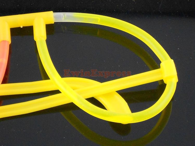 Autres fournitures de fête d'événement 50X Glow Stick Eye Glasses Assort Color Light Up Party Costume Lunettes 94260212543133