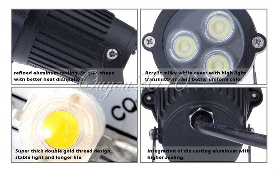 LED Flood Spotlight Garden Light Outdoor Imperproof IP67 6W10W PAYSE MURME PARTE MOURTE