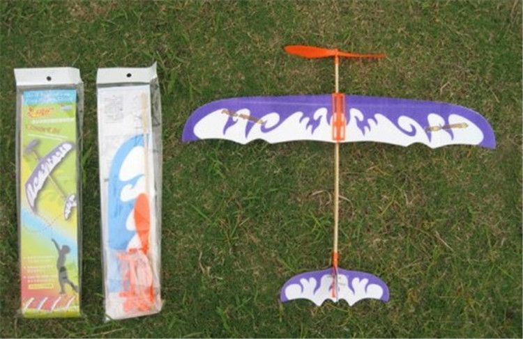 toy airplane with rubber band