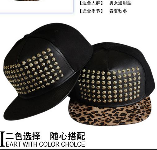 leather back hats