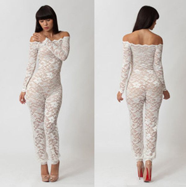 2020 Lace Sexy Jumpsuit Women Clothes 