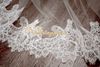 Sıcak Moda Bir Katman Şapel Uzunluğu Düğün Peçe Beyaz Yüksek Kalite Tül Gelin Mantilla Ücretsiz Kargo