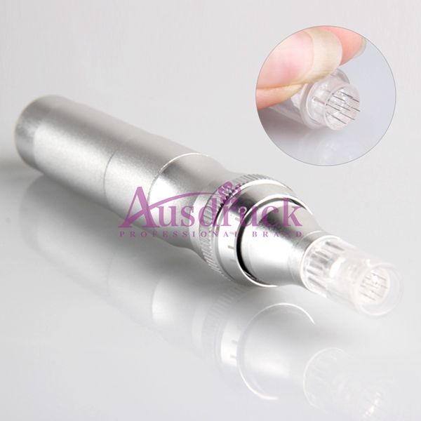 nuovo arrivo esentasse Derma Auto Pen Stamp Auto Micro Needle Roller Anti Aging Skin Therapy Wand Salon Spa macchina