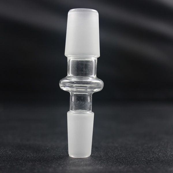 Glass Bong 서리로 덥은 아답터 14mm ~ 18mm 유리 버블 러 용 유리 부착 물 파이프 커넥터 남성 조인트 14.5mm ~ 18.8mm