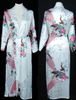 Женский однотонный роянский шелковый халат, женское атласное пижамное белье, пижамы, кимоно, банное платье, пижамная ночная рубашка, 17 цветов # 3699