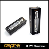100% originale Aspire K1 BVC Glassomizer Replacement BVC Coil K1 Serbatoio Vape / Atomizzatore Pacchetti standard / TPD