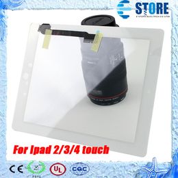 NEW LCD Touch Screen For Ipad 2 3 4 Touch Screen Digitizer Screen Glass Replacement with 3M Glue,DHL free, wu