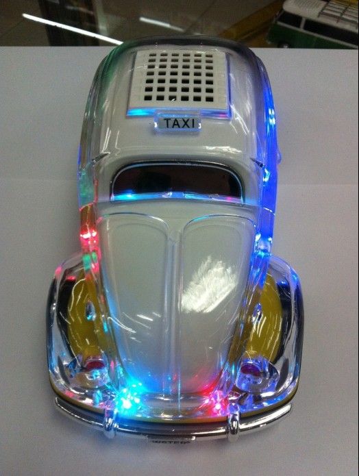 Car Speaker VW Beetle Car Shape Speaker ,Mini Digital Crystal Car